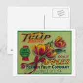 Tulip Apple Crate LabelYakima, WA Briefkaart (Voorkant / Achterkant)