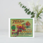 Tulip Apple Crate LabelYakima, WA Briefkaart (Staand voorkant)