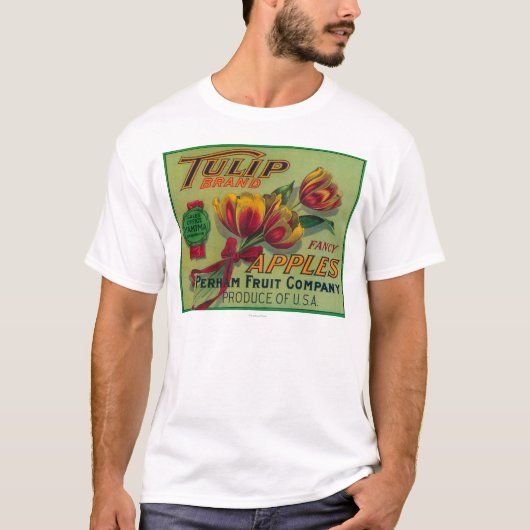 Tulip Apple Crate LabelYakima, WA T-shirt (Voorkant)