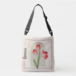 Tulip Art Schoudertasje Crossbody Tas