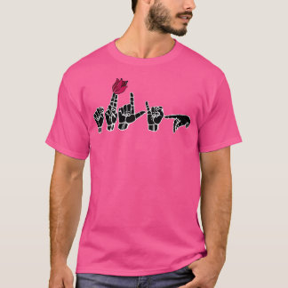 TULIP ASL Sign Language Design 1 T-shirt