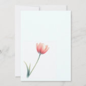 Tulip Baby shower Uitnodiging (Achterkant)