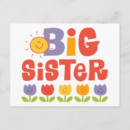 Tulip Big Sister Briefkaart (Voorkant)