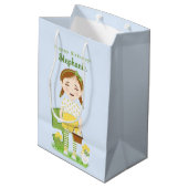 Tulip Birthday Medium Cadeauzakje (Achterkant Gekanteld)