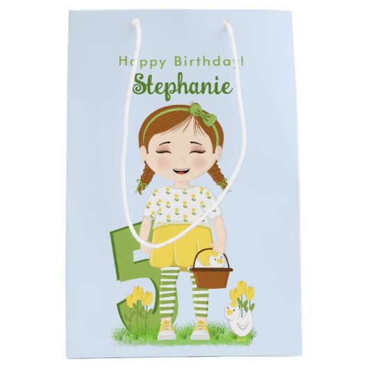 Tulip Birthday Medium Cadeauzakje (Voorkant)