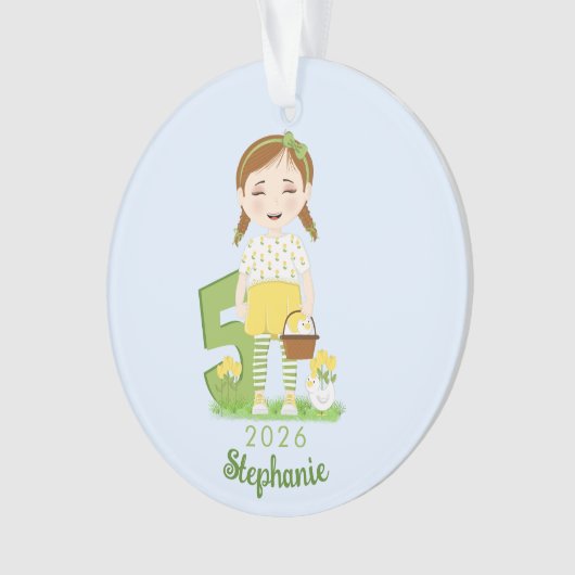Tulip Birthday Ornament (voorkant)