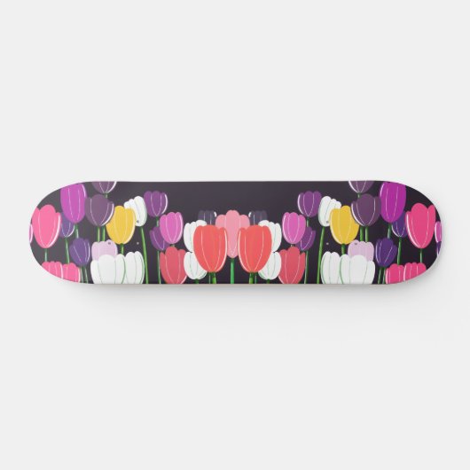 Tulip Bloom Skateboard Deck (Horizontaal)