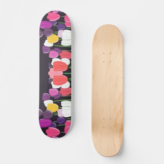 Tulip Bloom Skateboard Deck (Voorkant)