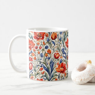 Tulip Bloomers WC Patroon Ontwerp Koffiemok
