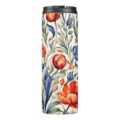 Tulip Bloomers WC Patroon Ontwerp Thermosbeker (Achterkant)