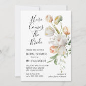 Tulip Blooms Bridal Shower Kaart (Voorkant)