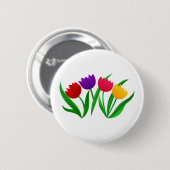 Tulip Blooms Ronde Button 5,7 Cm (Voorkant /achterkant)