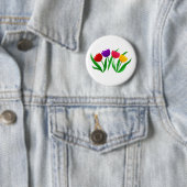 Tulip Blooms Ronde Button 5,7 Cm (In situ)