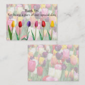 Tulip Blossom Dank u wel kaarten Notitiekaartje (Voorkant / Achterkant)