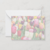 Tulip Blossom Dank u wel kaarten Notitiekaartje (Achterkant)