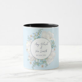 Tulip Blue Floral Wedding Mok