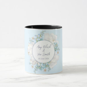 Tulip Blue Floral Wedding Mok