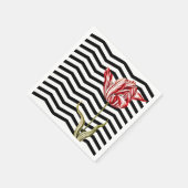 Tulip Botanische Chevron Stripes Pattern Servet (Hoek)