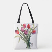 Tulip Bouquet All-Over-Print Tas (Achterkant)