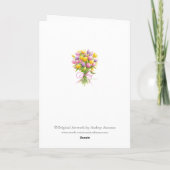 Tulip Bouquet Blank Card All Occasion Card Kaart (Achterkant)