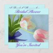 Tulip Bouquet Bridal Shower Kaart (Voorkant / Achterkant)