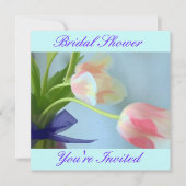 Tulip Bouquet Bridal Shower Kaart (Voorkant)