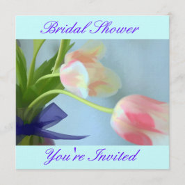 Tulip Bouquet Bridal Shower Kaart