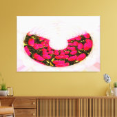Tulip bouquet florale art canvas afdruk (Insitu (Woonkamer))
