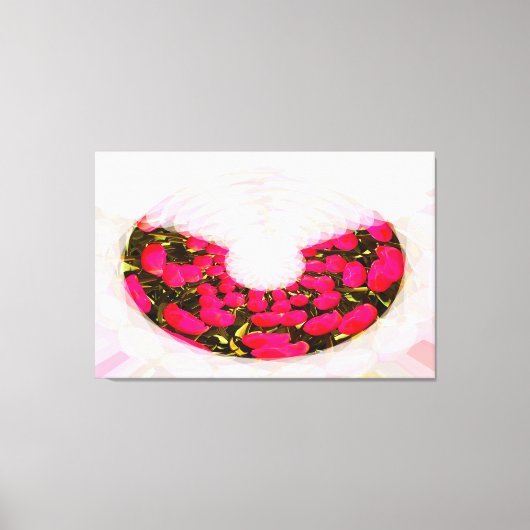 Tulip bouquet florale art canvas afdruk (Voorkant)