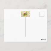 Tulip bouquet in  kijkhoek - bloemkunst briefkaart (Achterkant)