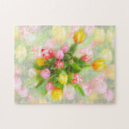 Tulip bouquet in  kijkhoek - bloemkunst legpuzzel