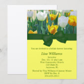 Tulip Bridal Shower-uitnodiging Kaart (Voorkant / Achterkant)