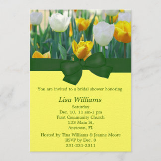 Tulip Bridal Shower-uitnodiging Kaart
