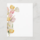 Tulip bruiloft behuizing Kaarten (Achterkant)