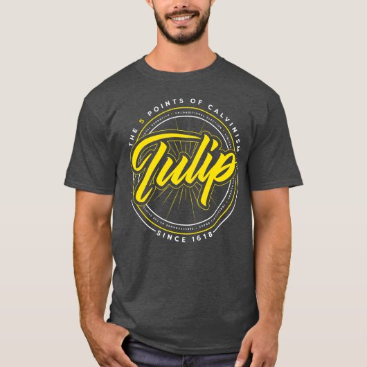 Tulip Calvinist Christian T-shirt (Voorkant)