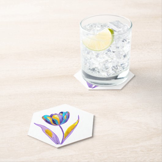 Tulip Coaster Kartonnen Onderzetters (Insitu)