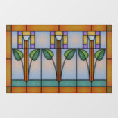 Tulip Craftsman Mission Glas in lood Raamsticker (Vel)