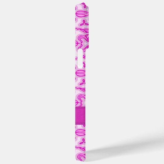 Tulip damask paarse roze name Case-Mate iPhone case (Achterkant / Rechts)