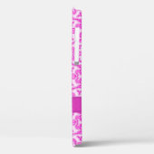 Tulip damask paarse roze name Case-Mate iPhone case (Achterkant / Links)