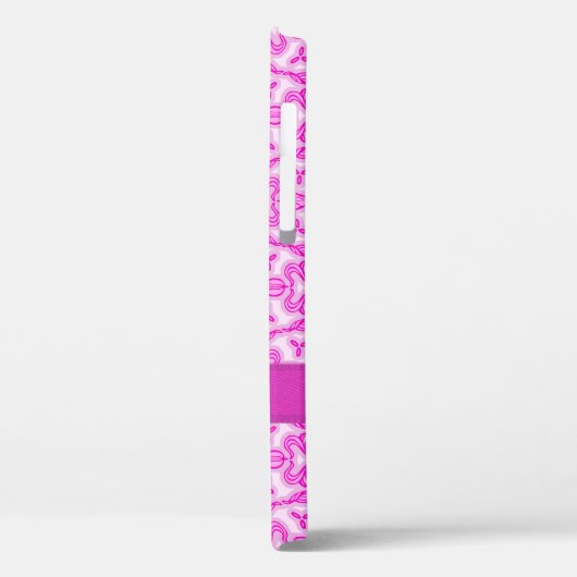 Tulip damask paarse roze name Case-Mate iPhone case (Achterkant / Links)