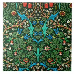 Tulip, een  bloempatroon van William Morris Tegeltje