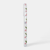 Tulip embroidered texture iPhone 16 case Hoesje (Linkerkant)