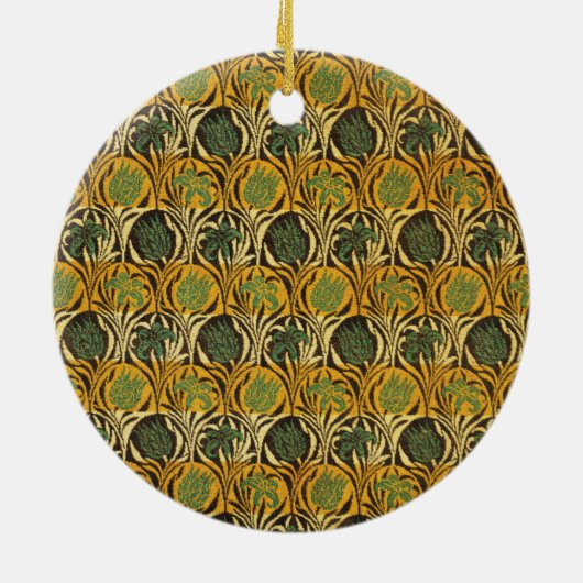 Tulip en Lily Pattern (door William Morris) Keramisch Ornament (Achterkant)