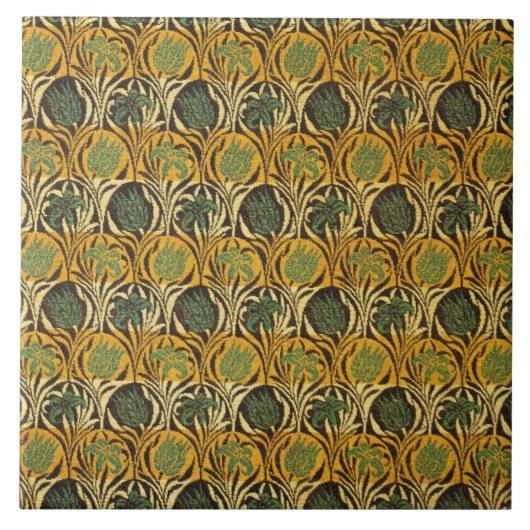 Tulip en Lily Pattern (door William Morris) Tegeltje (Voorkant)