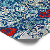 Tulip en Roos (1890) van William Morris Poster (Hoek)