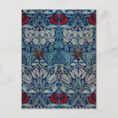 Tulip en Roos, William Morris Briefkaart (Voorkant)