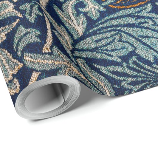 Tulip en Roos, William Morris Cadeaupapier (Rol Hoek)