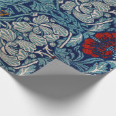 Tulip en Roos, William Morris Cadeaupapier (Hoek)