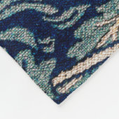 Tulip en Roos, William Morris Fleece Deken (Hoek)