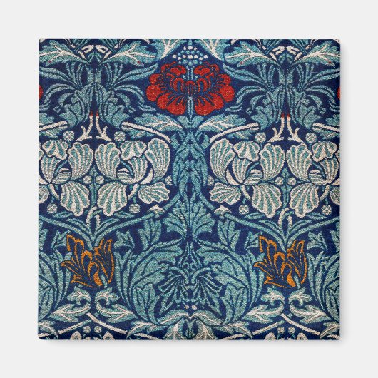 Tulip en Roos, William Morris Magneet (Voorkant)